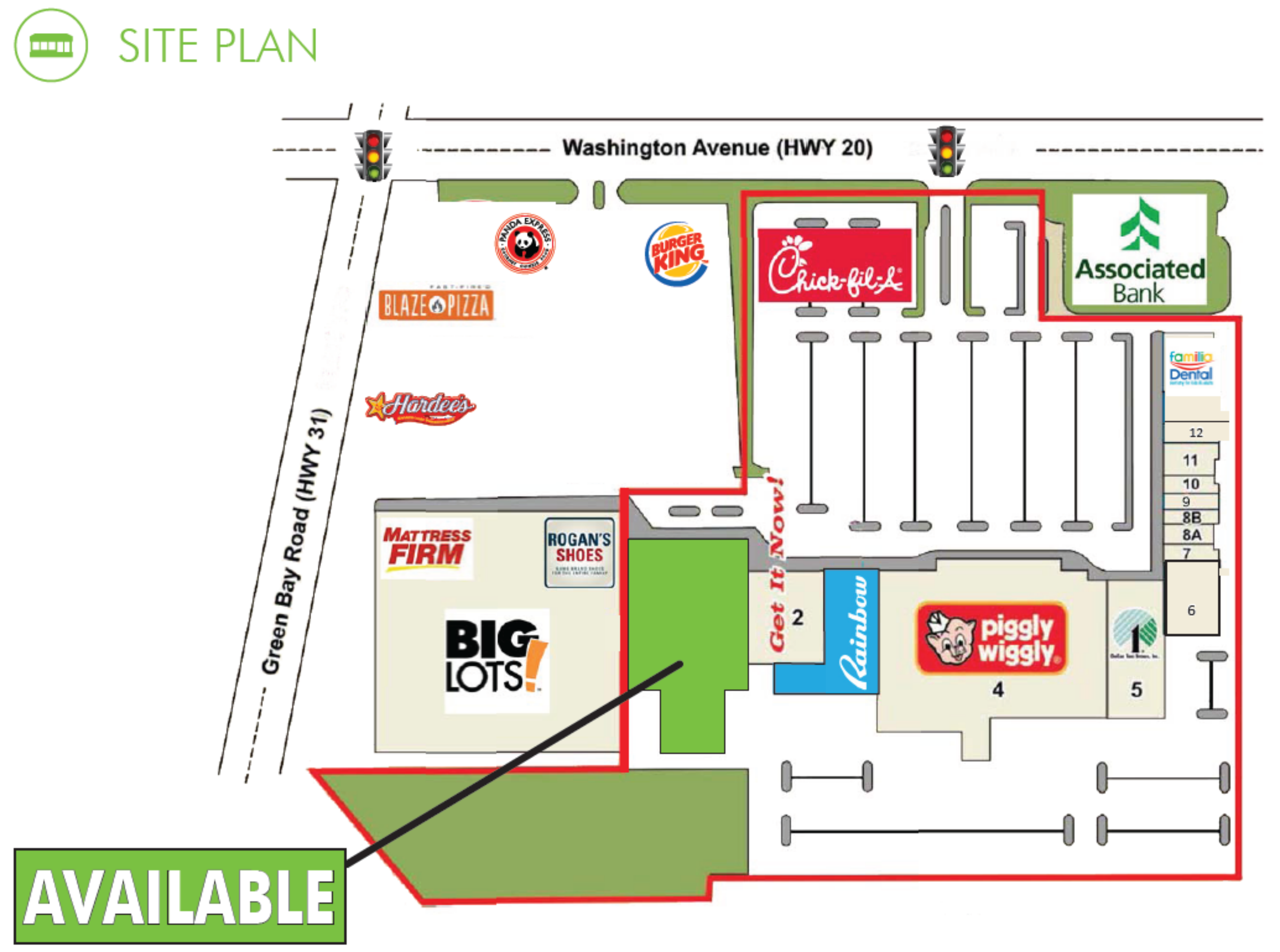 Racine Centre/Big Box Space Available
