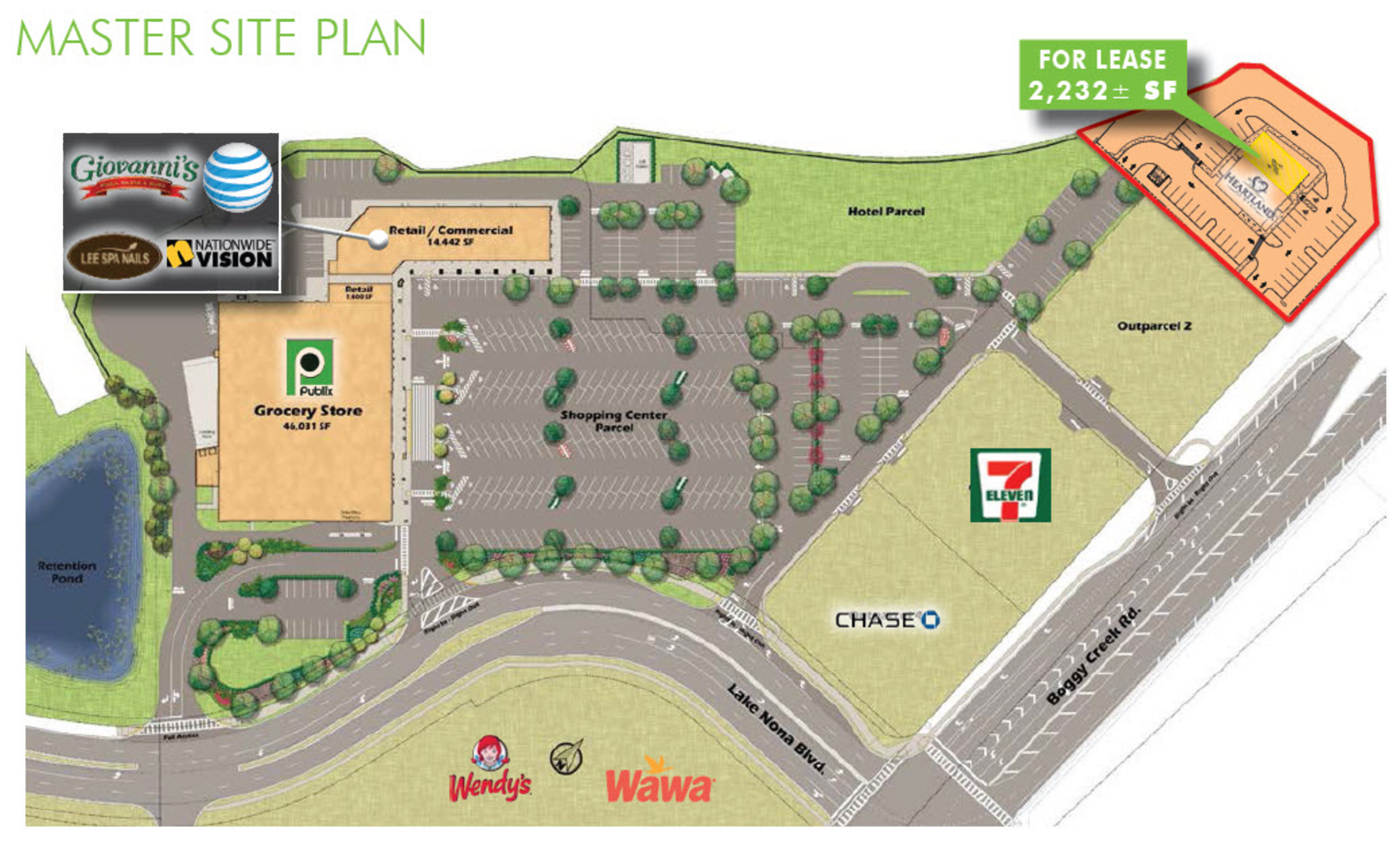 End-Cap Space | 2,232± SF | Lake Nona Creekside