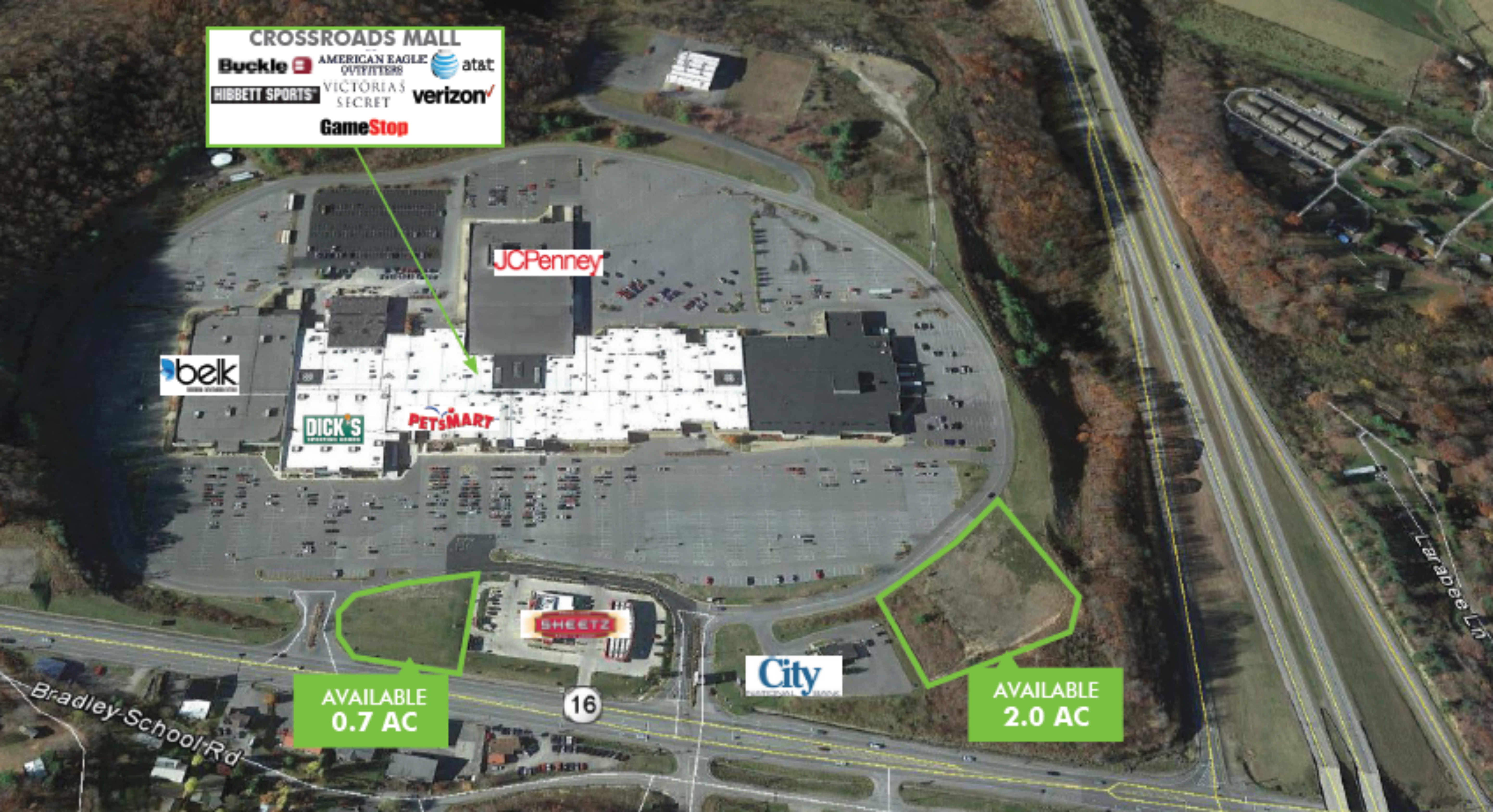 Crossroads Mall Land Parcels